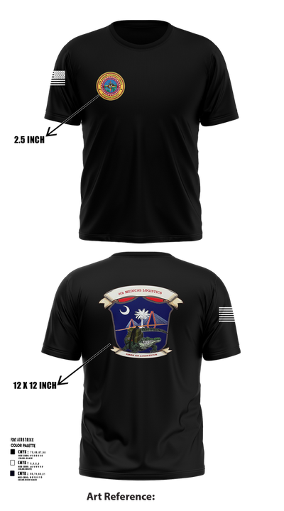 4th Medical Logistics 59116448 Short Sleeve Performance Shirt - 103