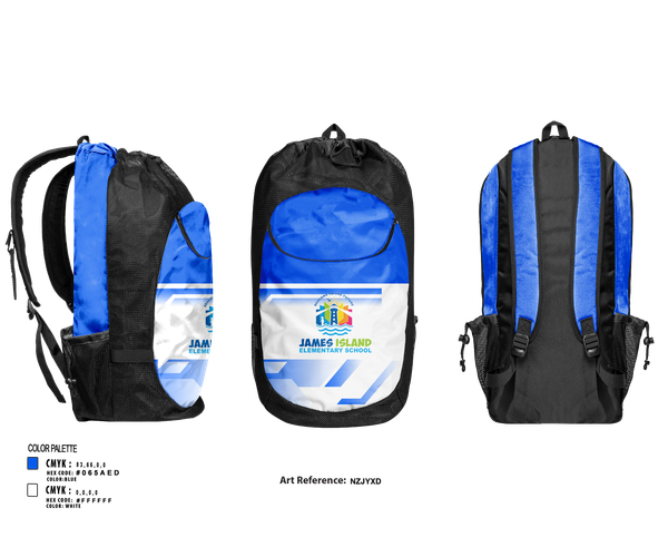 Gear Bag, James Island Elementary School, Spirit Store, Teamtime, Team time, sublimation, custom sports apparel, team uniforms, spirit wear, spiritwear, sports uniforms, custom shirts, team store, custom team store, fundraiser sports, apparel fundraiser