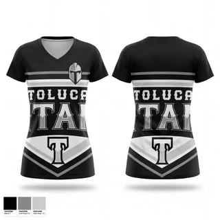 Womens Short Sleeve Vneck Shirt, Toluca Baseball, Baseball, Teamtime, Team time, sublimation, custom sports apparel, team uniforms, spirit wear, spiritwear, sports uniforms, custom shirts, team store, custom team store, fundraiser sports, apparel fundraiser