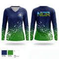 NCR 62335593 Women's Long Sleeve V-neck Shirt - 1