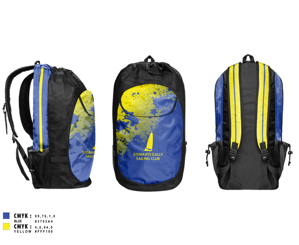 Gear Bag, Stewarts Gully Sailing Club, Spirit Store, Teamtime, Team time, sublimation, custom sports apparel, team uniforms, spirit wear, spiritwear, sports uniforms, custom shirts, team store, custom team store, fundraiser sports, apparel fundraiser