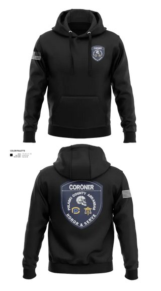 Hoodie, Pulaski County Coroner’s Office, Police, Teamtime, Team time, sublimation, custom sports apparel, team uniforms, spirit wear, spiritwear, sports uniforms, custom shirts, team store, custom team store, fundraiser sports, apparel fundraiser