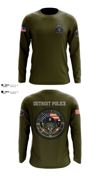 Long Sleeve Performance Shirt, 12th Precinct Special Operations, Police, Teamtime, Team time, sublimation, custom sports apparel, team uniforms, spirit wear, spiritwear, sports uniforms, custom shirts, team store, custom team store, fundraiser sports, apparel fundraiser