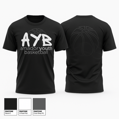 Amador Youth Basketball  Old School Cotton Feel Shirt - 1
