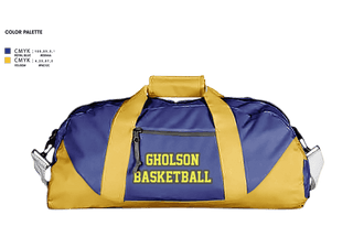 Duffle Bag, Gholson, Women's Basketball, Teamtime, Team time, sublimation, custom sports apparel, team uniforms, spirit wear, spiritwear, sports uniforms, custom shirts, team store, custom team store, fundraiser sports, apparel fundraiser