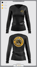 Metea Valley High School Cheer 96396999 Women's Long Sleeve V-neck Shirt - 3
