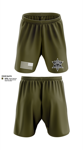 Athletic Shorts With Pockets, Pickens County Sheriff’s Office, Police, Teamtime, Team time, sublimation, custom sports apparel, team uniforms, spirit wear, spiritwear, sports uniforms, custom shirts, team store, custom team store, fundraiser sports, apparel fundraiser