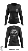 173RD SECFOR OAS IX 9040611 Women's Long Sleeve V-neck Shirt - 22