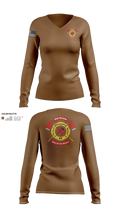 Old Ocean Fire Department 97753494 Women's Long Sleeve V-neck Shirt - 21