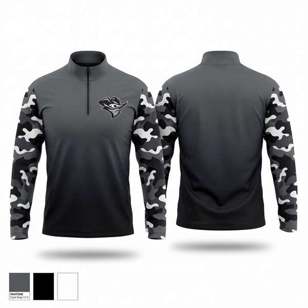 Quarter Zip Jacket, Houston Outlaws, Baseball, Teamtime, Team time, sublimation, custom sports apparel, team uniforms, spirit wear, spiritwear, sports uniforms, custom shirts, team store, custom team store, fundraiser sports, apparel fundraiser