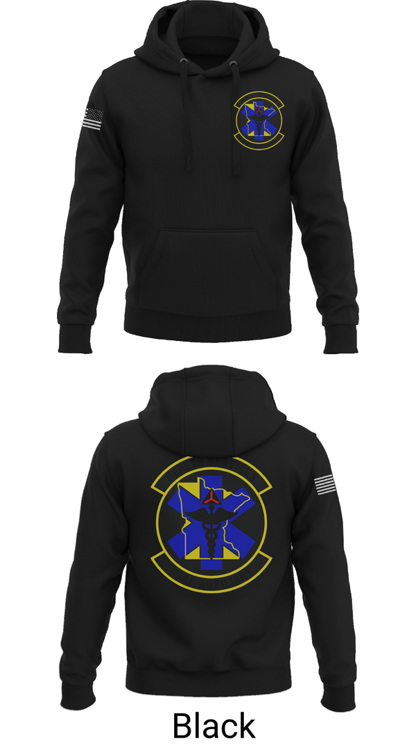 Hoodie, Civil Air Patrol Minnesota Wing Health Service, Air Force, Teamtime, Team time, sublimation, custom sports apparel, team uniforms, spirit wear, spiritwear, sports uniforms, custom shirts, team store, custom team store, fundraiser sports, apparel fundraiser