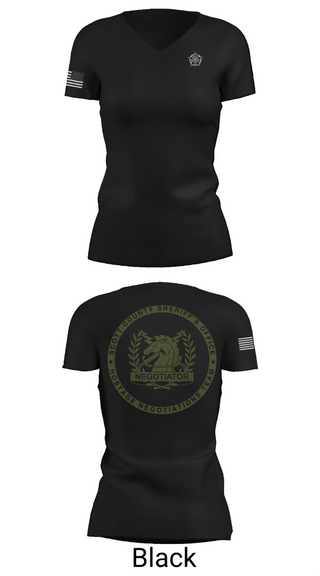 Womens Short Sleeve Vneck Shirt, Hostage Negotiations Unit, Police, Teamtime, Team time, sublimation, custom sports apparel, team uniforms, spirit wear, spiritwear, sports uniforms, custom shirts, team store, custom team store, fundraiser sports, apparel fundraiser