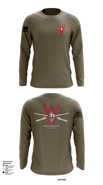 D Co 1-133 IN 71672506 Long Sleeve Performance Shirt 12