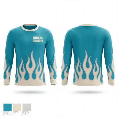 Nine is Enough 17675622 Long Sleeve Performance Shirt 1