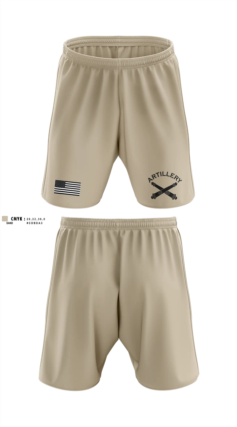 Athletic Shorts With Pockets, A Battery 1-134th Field Artillery, Army, Teamtime, Team time, sublimation, custom sports apparel, team uniforms, spirit wear, spiritwear, sports uniforms, custom shirts, team store, custom team store, fundraiser sports, apparel fundraiser