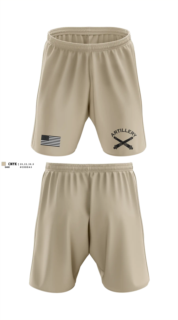 Athletic Shorts With Pockets, A Battery 1-134th Field Artillery, Army, Teamtime, Team time, sublimation, custom sports apparel, team uniforms, spirit wear, spiritwear, sports uniforms, custom shirts, team store, custom team store, fundraiser sports, apparel fundraiser