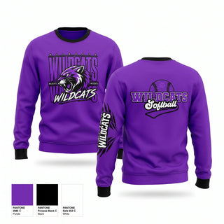 Crew Neck Sweatshirt, Keystone Wildcats, Softball, Teamtime, Team time, sublimation, custom sports apparel, team uniforms, spirit wear, spiritwear, sports uniforms, custom shirts, team store, custom team store, fundraiser sports, apparel fundraiser