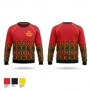 Crew Neck Sweatshirt, The Calvary Cross, , Teamtime, Team time, sublimation, custom sports apparel, team uniforms, spirit wear, spiritwear, sports uniforms, custom shirts, team store, custom team store, fundraiser sports, apparel fundraiser