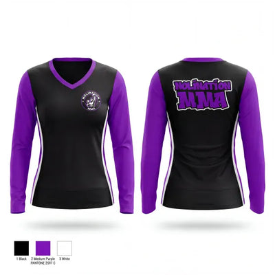 NOLINATION MMA 86405952 Women's Long Sleeve V-neck Shirt - 1