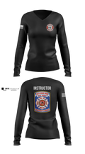 South bound brook training division 12410135 Women's Long Sleeve V-neck Shirt - 1