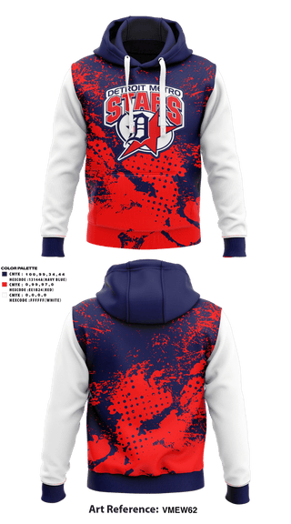 Hoodie, Detroit Metro Stars Baseball, Baseball, Teamtime, Team time, sublimation, custom sports apparel, team uniforms, spirit wear, spiritwear, sports uniforms, custom shirts, team store, custom team store, fundraiser sports, apparel fundraiser
