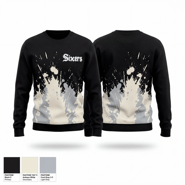 Crew Neck Sweatshirt, Central Washington Sixers, Baseball, Teamtime, Team time, sublimation, custom sports apparel, team uniforms, spirit wear, spiritwear, sports uniforms, custom shirts, team store, custom team store, fundraiser sports, apparel fundraiser