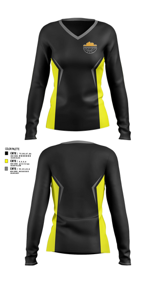 Womens Long Sleeve Vneck Shirt, B.R.I.D.G.E. Ballers, Women's Basketball, Teamtime, Team time, sublimation, custom sports apparel, team uniforms, spirit wear, spiritwear, sports uniforms, custom shirts, team store, custom team store, fundraiser sports, apparel fundraiser