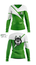 North Huskies Women's Long Sleeve V-neck Shirt - 2