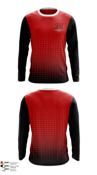 Madison Mohawks Tennis 75721696 Long Sleeve Performance Shirt 2