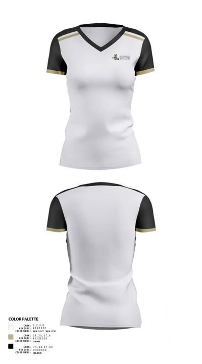 Lady Westerners 86213801 Women's Short Sleeve V-neck Shirt - 21