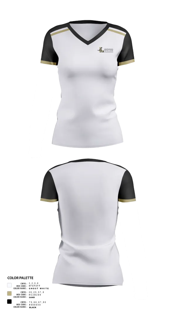 Womens Short Sleeve Vneck Shirt, Lady Westerners, Women's Soccer, Teamtime, Team time, sublimation, custom sports apparel, team uniforms, spirit wear, spiritwear, sports uniforms, custom shirts, team store, custom team store, fundraiser sports, apparel fundraiser