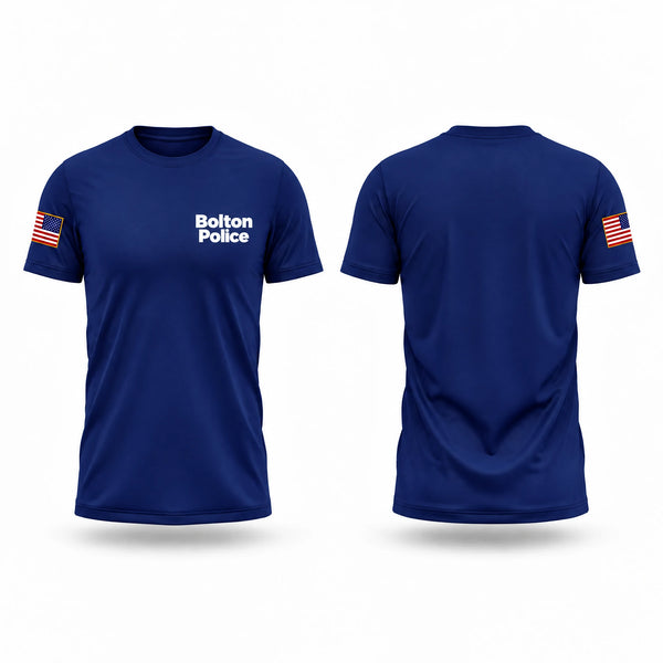 Short Sleeve Performance Shirt, Bolton Police, Police, Teamtime, Team time, sublimation, custom sports apparel, team uniforms, spirit wear, spiritwear, sports uniforms, custom shirts, team store, custom team store, fundraiser sports, apparel fundraiser