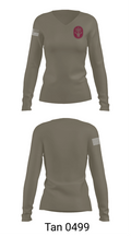Amed 64194454 Women's Long Sleeve V-neck Shirt - 77