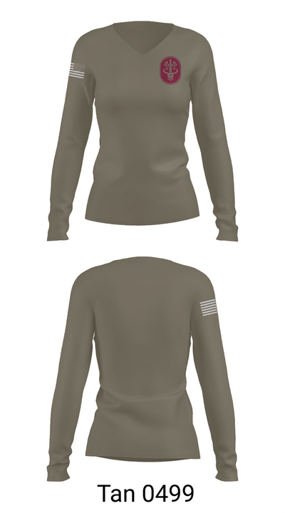 Amed 64194454 Women's Long Sleeve V-neck Shirt - 77
