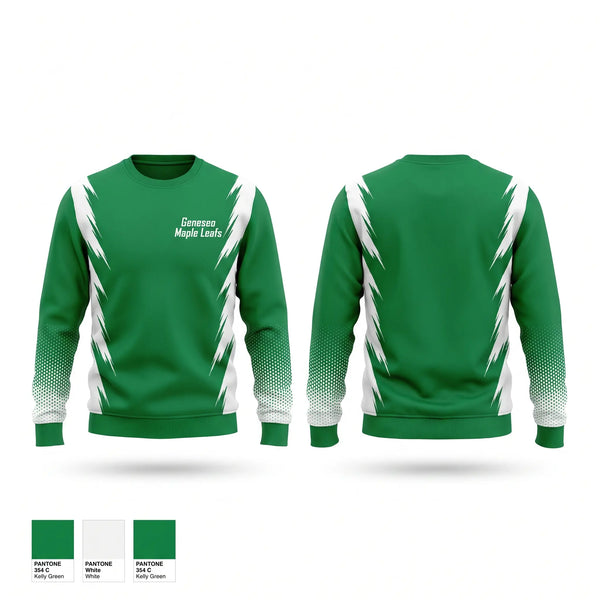 Crew Neck Sweatshirt, Geneseo Maple Leafs, Women's Basketball, Teamtime, Team time, sublimation, custom sports apparel, team uniforms, spirit wear, spiritwear, sports uniforms, custom shirts, team store, custom team store, fundraiser sports, apparel fundraiser