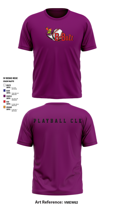 B Buzz Baseball League 75019054 Short Sleeve Performance Shirt - 4