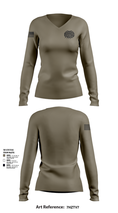 Alligator Alcatraz Women's Long Sleeve V-neck Shirt - 102
