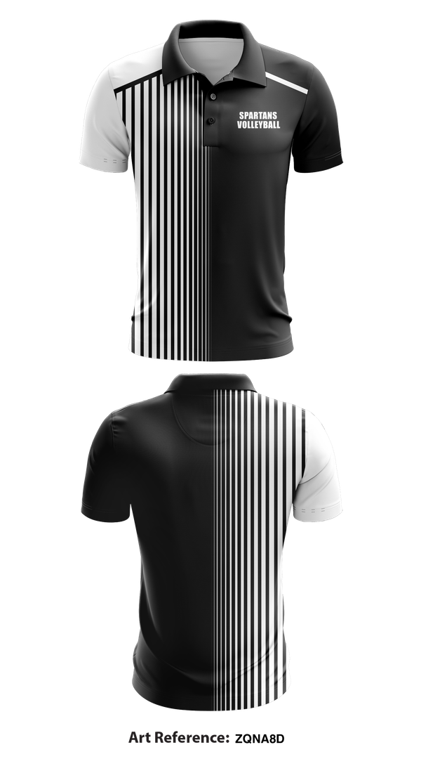 Short Sleeve Performance Polo, Spartans volleyball, Men's Volleyball, Teamtime, Team time, sublimation, custom sports apparel, team uniforms, spirit wear, spiritwear, sports uniforms, custom shirts, team store, custom team store, fundraiser sports, apparel fundraiser