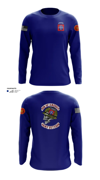 Long Sleeve Performance Shirt, 82d ABN DIV, , Teamtime, Team time, sublimation, custom sports apparel, team uniforms, spirit wear, spiritwear, sports uniforms, custom shirts, team store, custom team store, fundraiser sports, apparel fundraiser