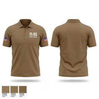 Short Sleeve Performance Polo, 1-145 brovo battery, Army, Teamtime, Team time, sublimation, custom sports apparel, team uniforms, spirit wear, spiritwear, sports uniforms, custom shirts, team store, custom team store, fundraiser sports, apparel fundraiser