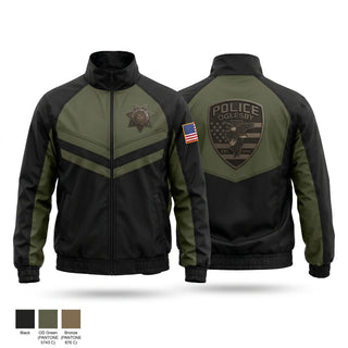 Windbreaker, Oglesby, Police, Teamtime, Team time, sublimation, custom sports apparel, team uniforms, spirit wear, spiritwear, sports uniforms, custom shirts, team store, custom team store, fundraiser sports, apparel fundraiser