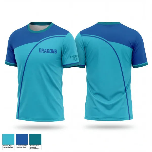 Short Sleeve Performance Shirt, Dragons, Men's Lacrosse, Teamtime, Team time, sublimation, custom sports apparel, team uniforms, spirit wear, spiritwear, sports uniforms, custom shirts, team store, custom team store, fundraiser sports, apparel fundraiser