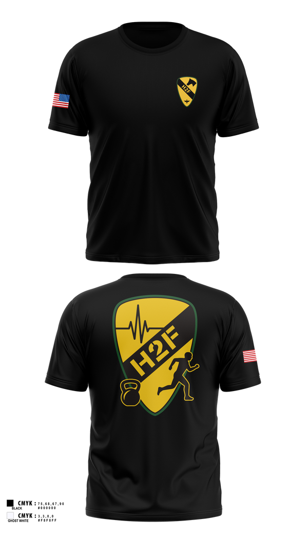 Old School Cotton Feel Shirt, 1st Air Cavalry Brigade H2F, Army, Teamtime, Team time, sublimation, custom sports apparel, team uniforms, spirit wear, spiritwear, sports uniforms, custom shirts, team store, custom team store, fundraiser sports, apparel fundraiser