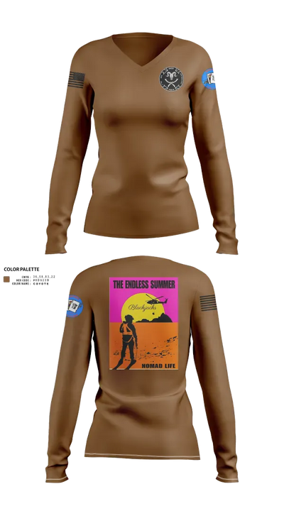 A co 2-4GSAB 63049430 Women's Long Sleeve V-neck Shirt - 30