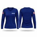 WDOC Women's Long Sleeve V-neck Shirt - 1