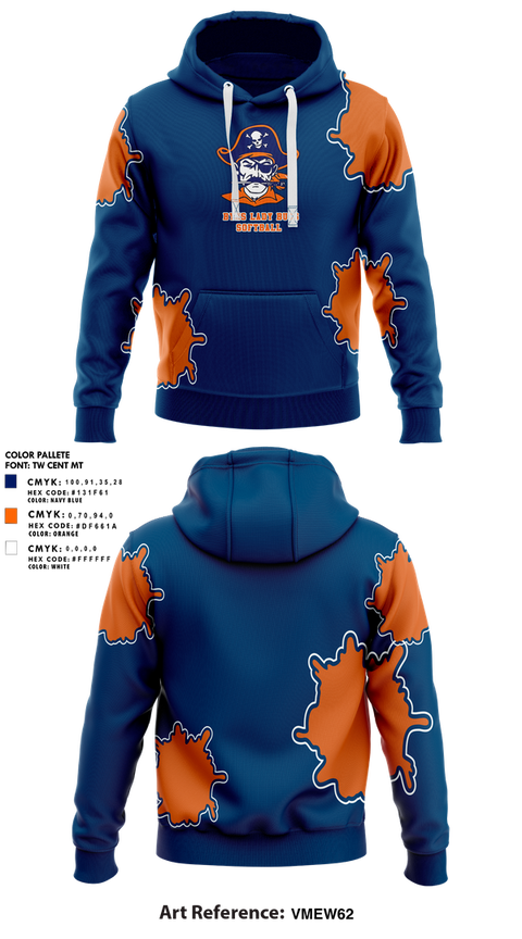 Hoodie, BYHS Lady Bucs Softball, Softball, Teamtime, Team time, sublimation, custom sports apparel, team uniforms, spirit wear, spiritwear, sports uniforms, custom shirts, team store, custom team store, fundraiser sports, apparel fundraiser