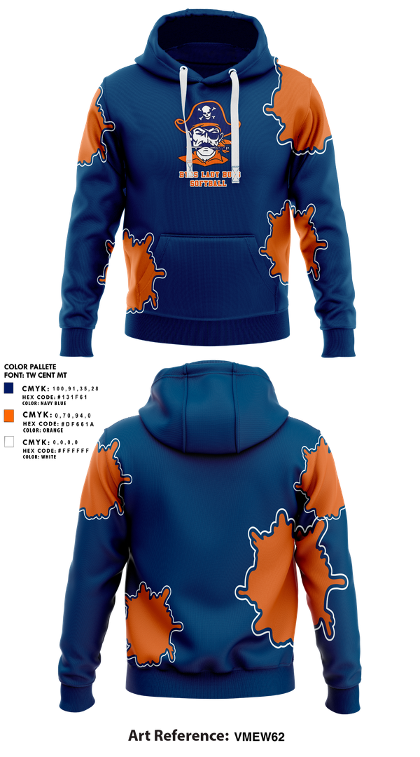 Hoodie, BYHS Lady Bucs Softball, Softball, Teamtime, Team time, sublimation, custom sports apparel, team uniforms, spirit wear, spiritwear, sports uniforms, custom shirts, team store, custom team store, fundraiser sports, apparel fundraiser