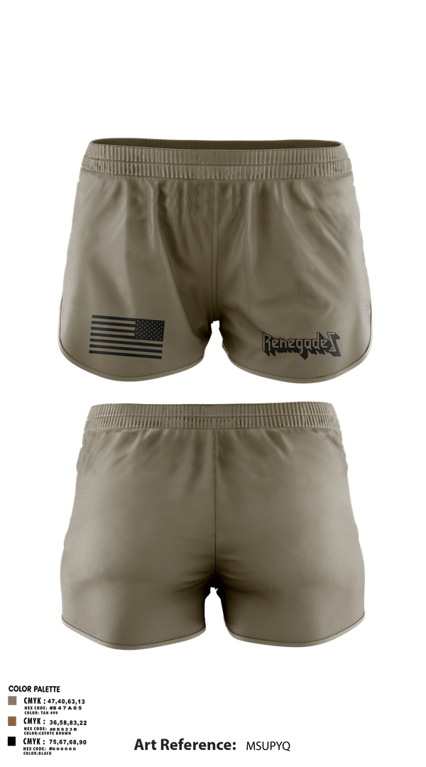 Ranger Panties, B Co. 2-147, , Teamtime, Team time, sublimation, custom sports apparel, team uniforms, spirit wear, spiritwear, sports uniforms, custom shirts, team store, custom team store, fundraiser sports, apparel fundraiser