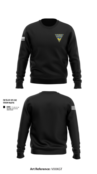 FIRE POLICE OF NJ 57693840 Crew Neck Sweatshirt - 1