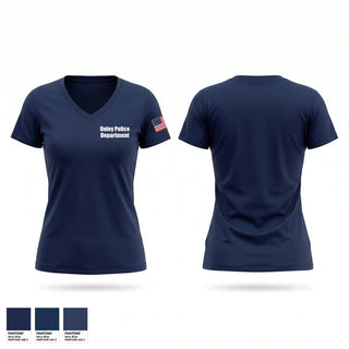 Womens Short Sleeve Vneck Shirt, Onley Police Department, Police, Teamtime, Team time, sublimation, custom sports apparel, team uniforms, spirit wear, spiritwear, sports uniforms, custom shirts, team store, custom team store, fundraiser sports, apparel fundraiser